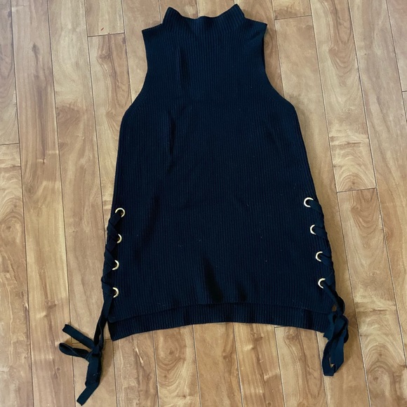 MICHAEL Michael Kors Dresses & Skirts - MICHAEL Michael Kors Women’s Size Small Black Sleeveless Knot Dress Tied Sides